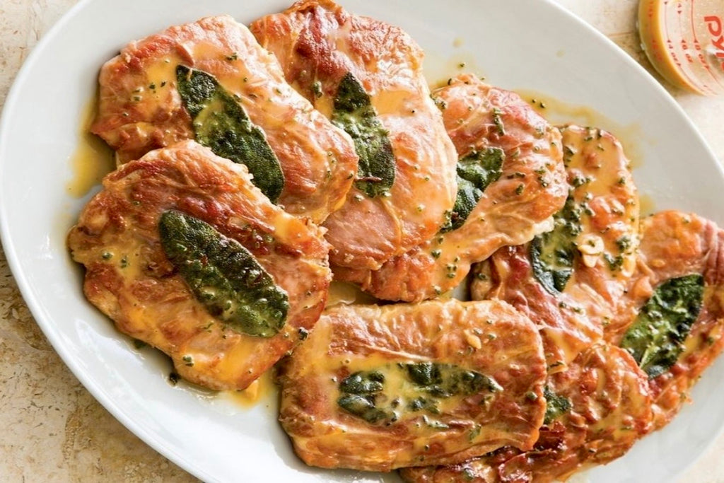 Veal seasoned with preserved lemon and sage has a depth of flavor that enlivens this winter dish