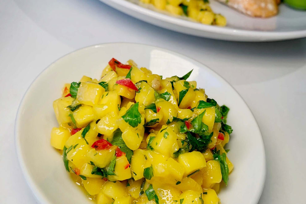 Mango Salsa with Preserved Lemon for Seafood