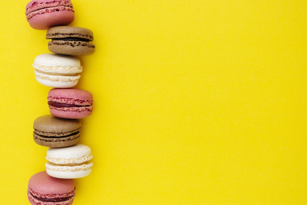 Macarons baked with preserved lemon