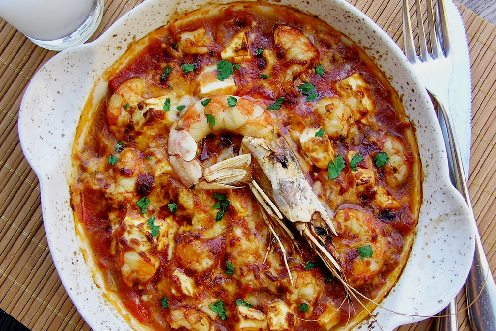 Saganaki Shrimp