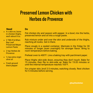 Herbes de Provence Chicken Recipe